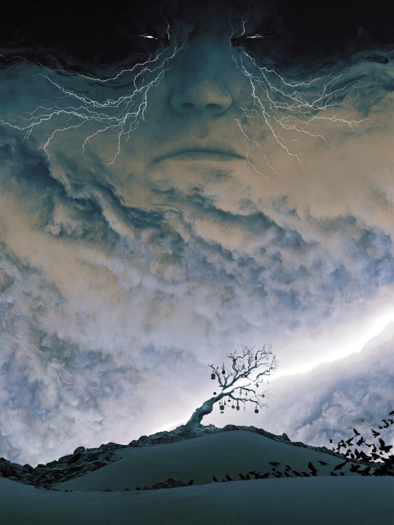 AI-generated cinematic portrait from The Storm universe by UNDREAM — turbulent charged atmosphere and dramatic staging (01)