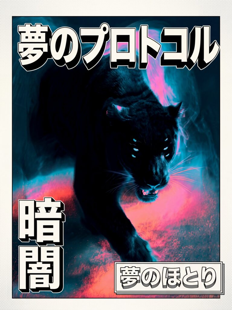AI-generated image from the Tokyo Tigers universe by UNDREAM — nocturnal Tokyo atmosphere with tiger iconography and fashion editorial staging (tiger 03)